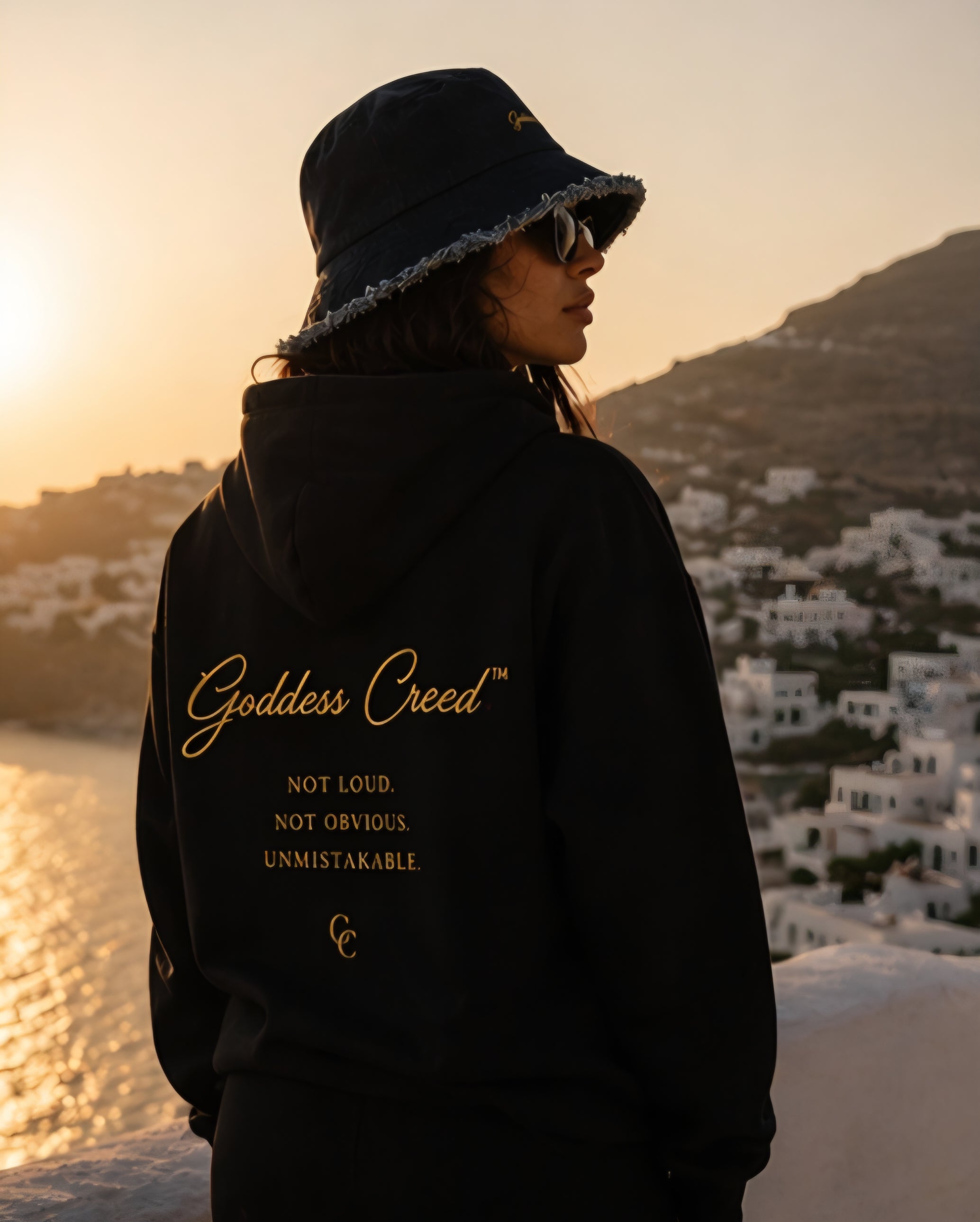 GODDESS CREED™ Denim Bucket Hat – Distressed Edition