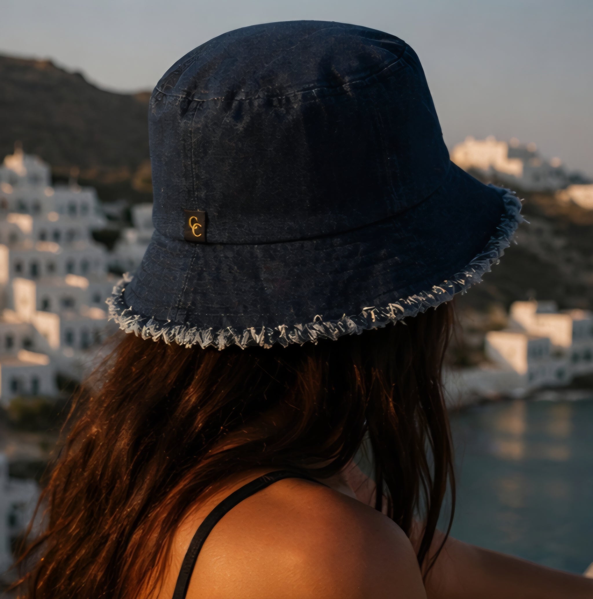 GODDESS CREED™ Denim Bucket Hat – Distressed Edition