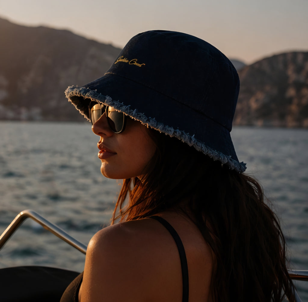 GODDESS CREED™ Denim Bucket Hat – Distressed Edition