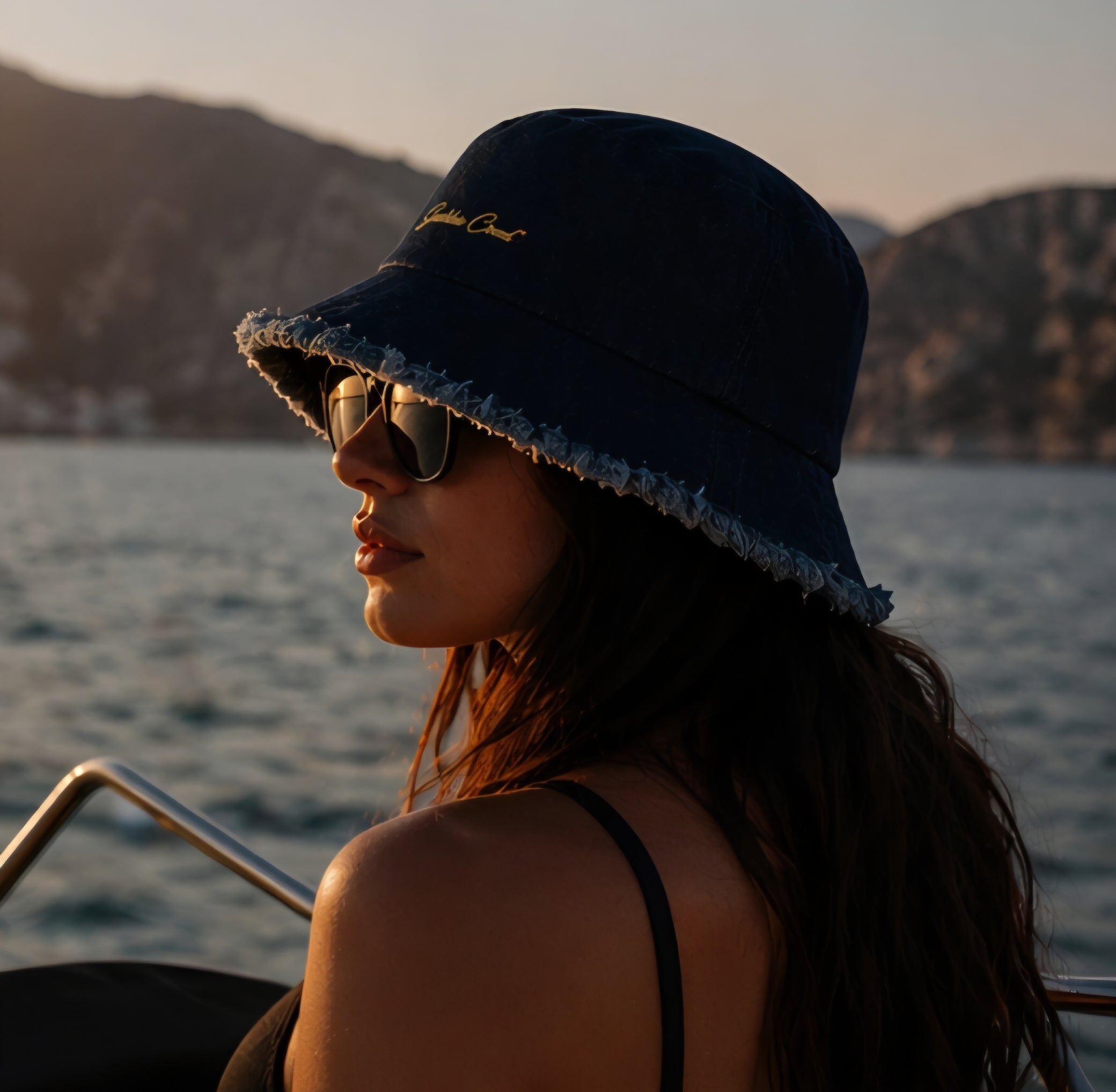 GODDESS CREED™ Denim Bucket Hat – Distressed Edition