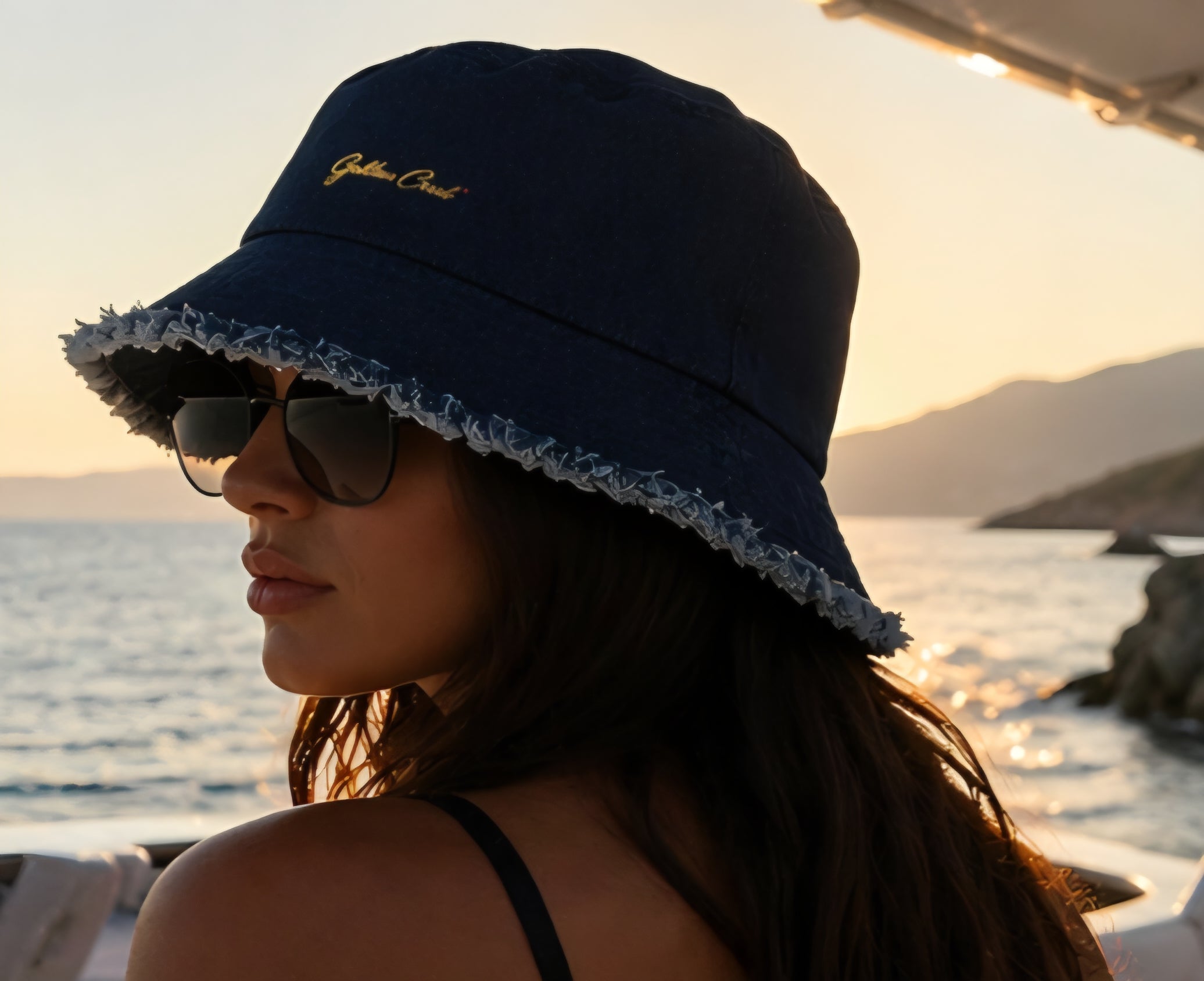 GODDESS CREED™ Denim Bucket Hat – Distressed Edition